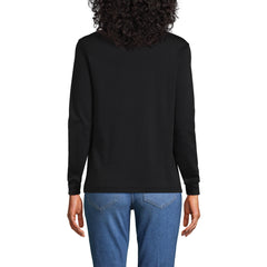 Women's Long Sleeve Supima Mock Turtleneck