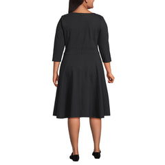 Women's Plus Size Starfish 3/4 Sleeve Dress