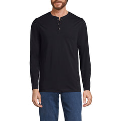 Men's Tall Long Sleeve Cotton Supima Henley