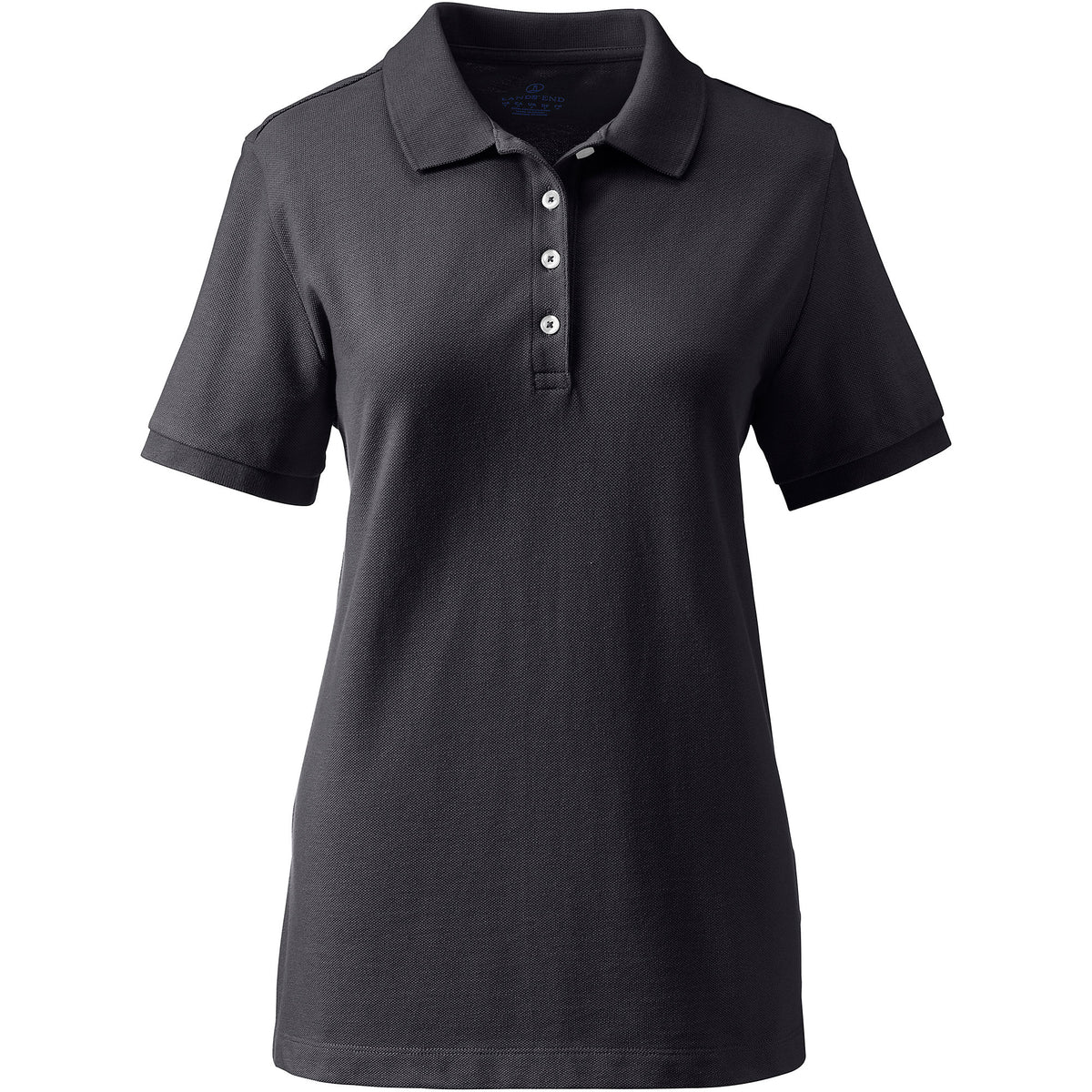 Women's Banded Short Sleeve Fem Fit Mesh Polo