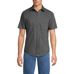 School Uniform Men's Ripstop Short Sleeve Utility Work Shirt