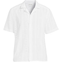 Men's Eyelet Camp Collar Shirt