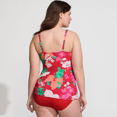 Women's Long Torso SlenderSuit Fauxkini Low Leg One Piece Swimsuit