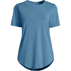 Women's Petite Short Sleeve Cooling Performance Tunic Tee
