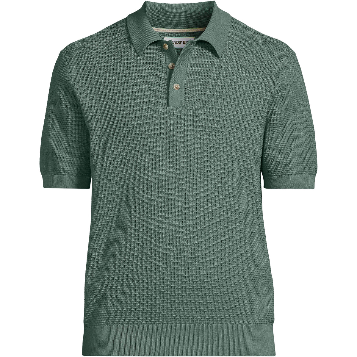 Men's Short Sleeve Fine Gauge Sweater Polo