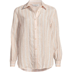 Women's Plus Size Linen Long Sleeve Feminine Shirt