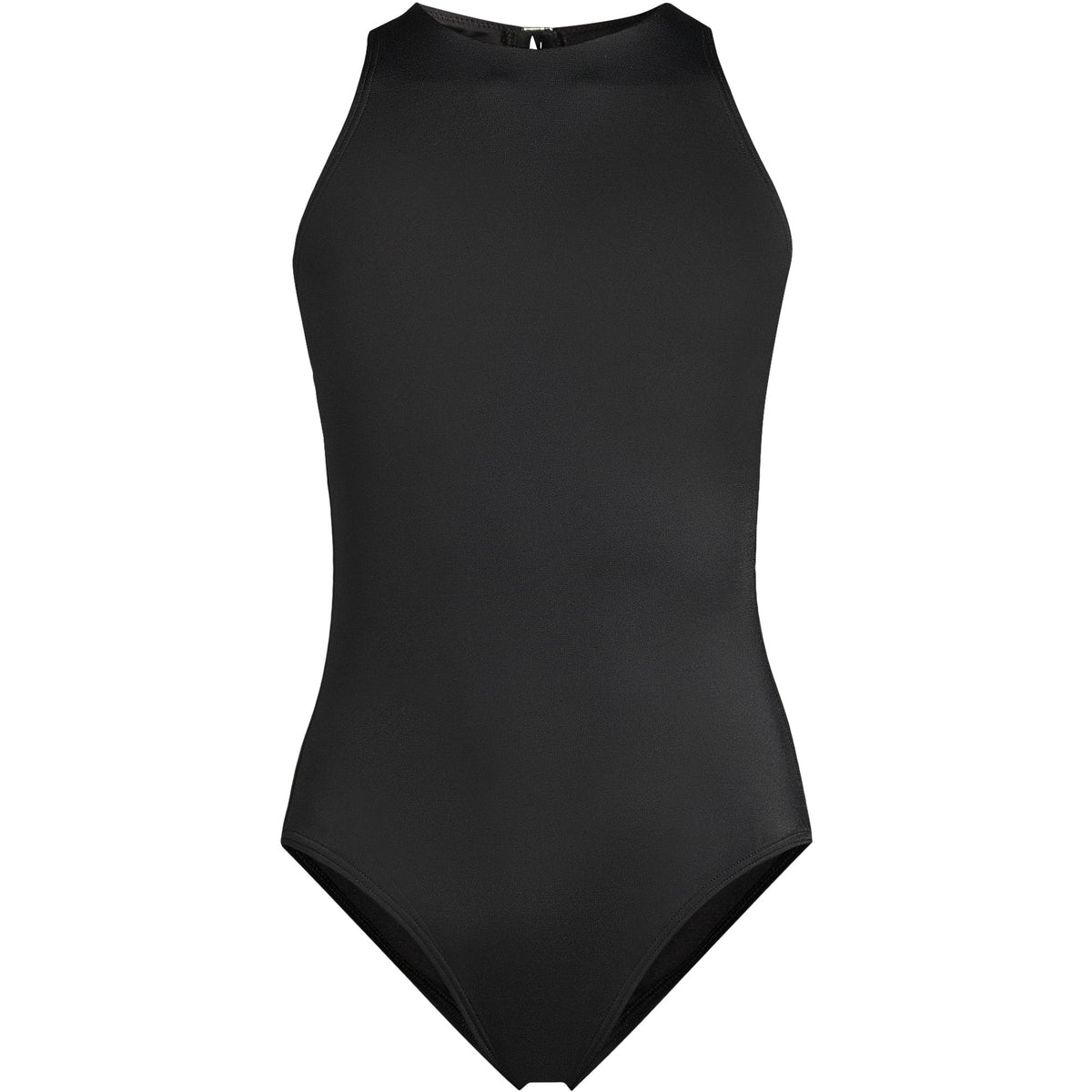Women's Mastectomy Tugless High Neck Portrait Back One Piece Swimsuit