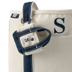 Pre-Monogrammed Letter S Micro Canvas Tote