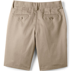 School Uniform Boys Husky Plain Front Wrinkle Resistant Chino Shorts