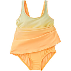 Women's Petite Scoop Neck Mini Swim Dress Swimsuit