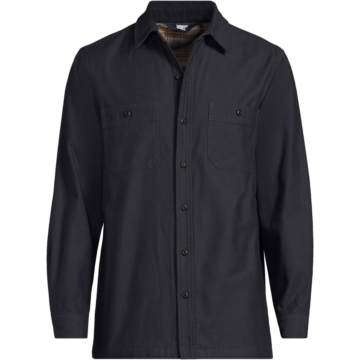 Men's Big Lined Waffle Shirt Jacket