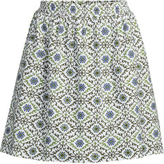 Women's Poplin Printed Mini Skirt