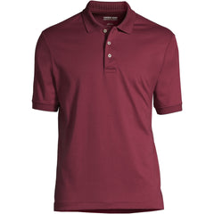 School Uniform Men's Tall Banded Cuff Short Sleeve Supima Cotton Polo Shirt