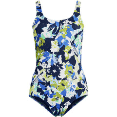 Women's Long Torso Tugless Low Leg One Piece Swimsuit
