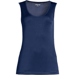 Women's Plus Size Silk Interlock Thermal Long Underwear Base Layer Tank Top