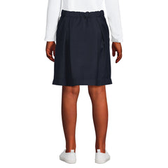 Girls Solid Pleated Skort Top of Knee