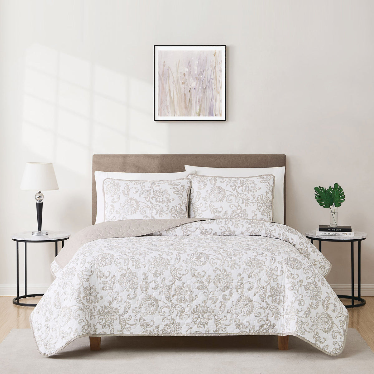 Cannon Sylvana Jacobean Quilt and Sham Set