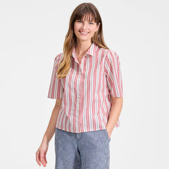 Women's Poplin Button Front Shirt