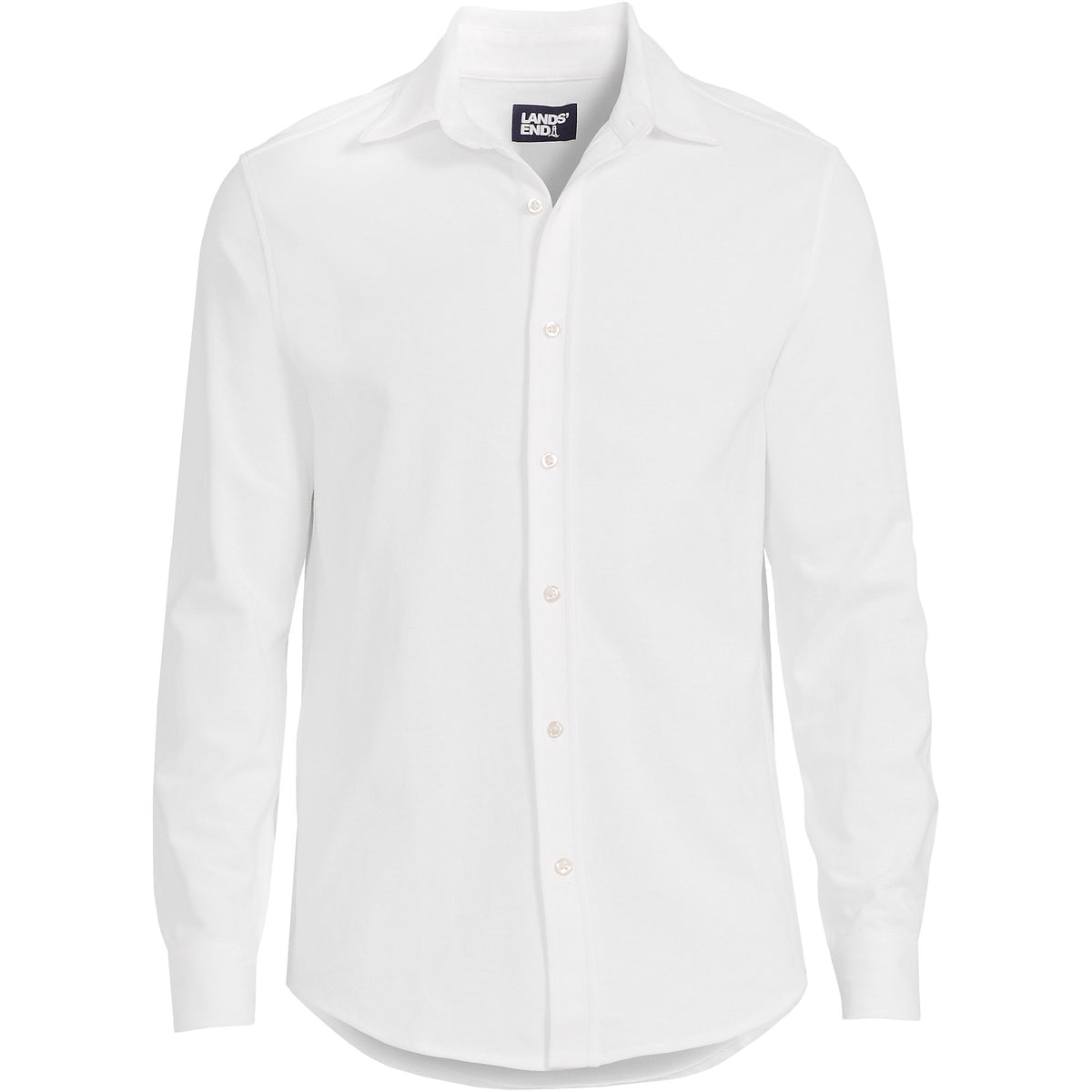 Men's Big Long Sleeve Knit Oxford Shirt
