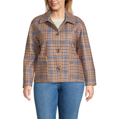 Women's Plus Size Heritage Brushed Shirt Jacket