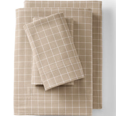 Comfy Super Soft Cotton Flannel Plaid Pillowcases - 5oz