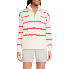 Women's Drifter Cable Quarter Zip Sweater