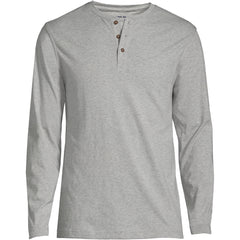 Men's Big Long Sleeve Cotton Supima Henley