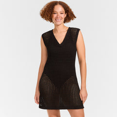 Women's Open Knit Cover-up Dress