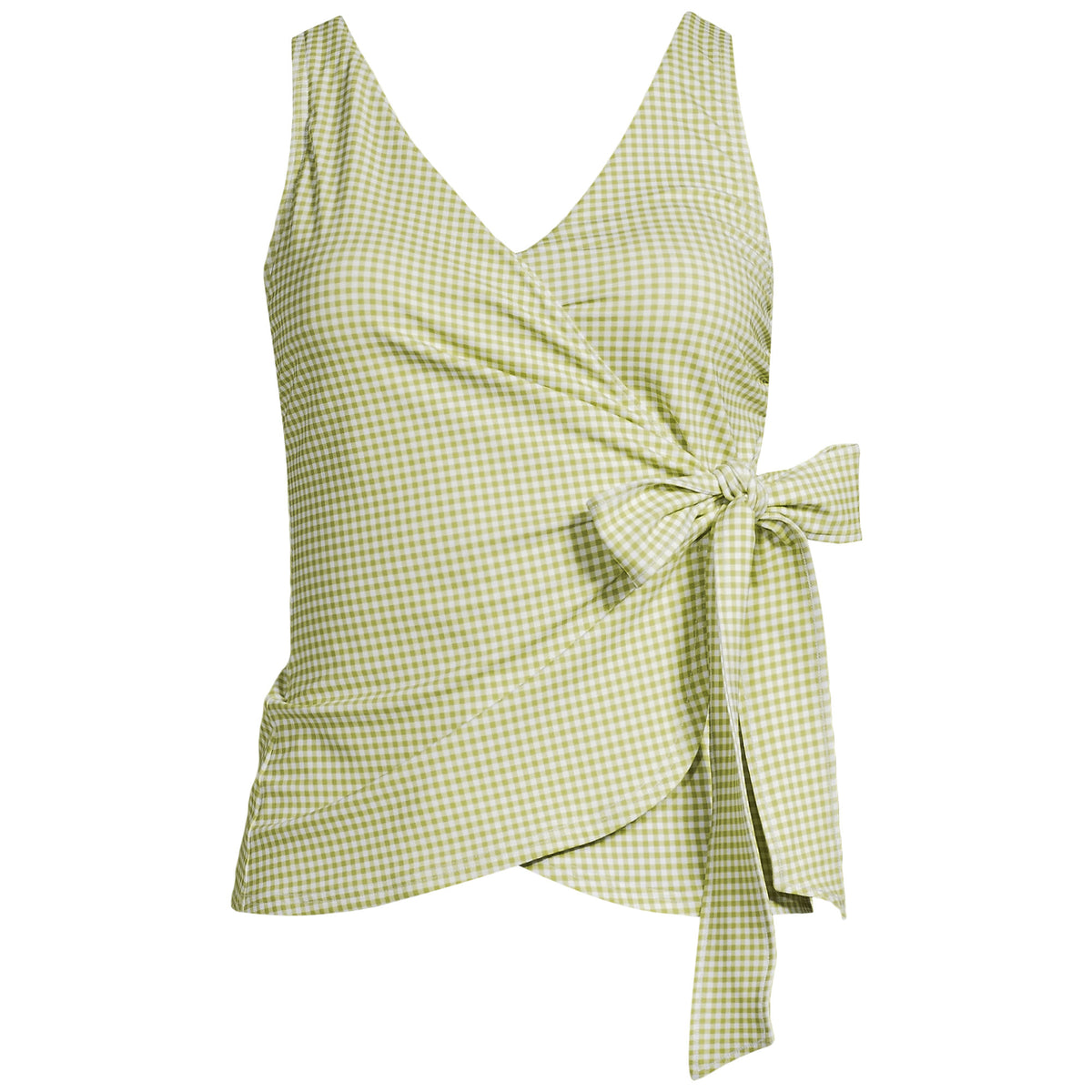 Women's Plus Size Side Tie Tankini Top