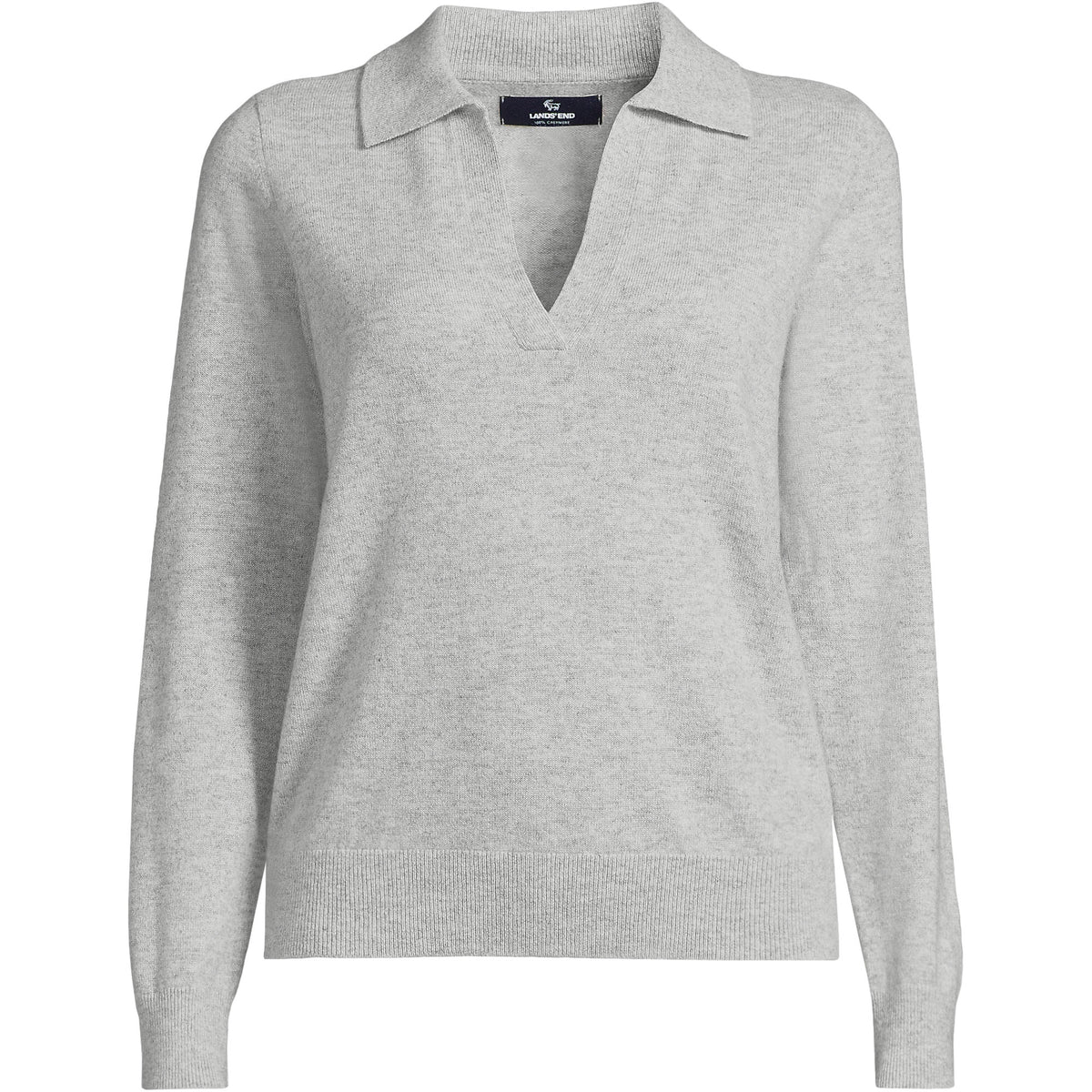 Women's Plus Size Cashmere Johnny Collar Sweater