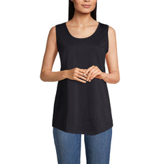 Women's Petite Supima Cotton Tunic Tank Top