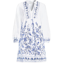 Women's Tall Voile Tie Neck Dress