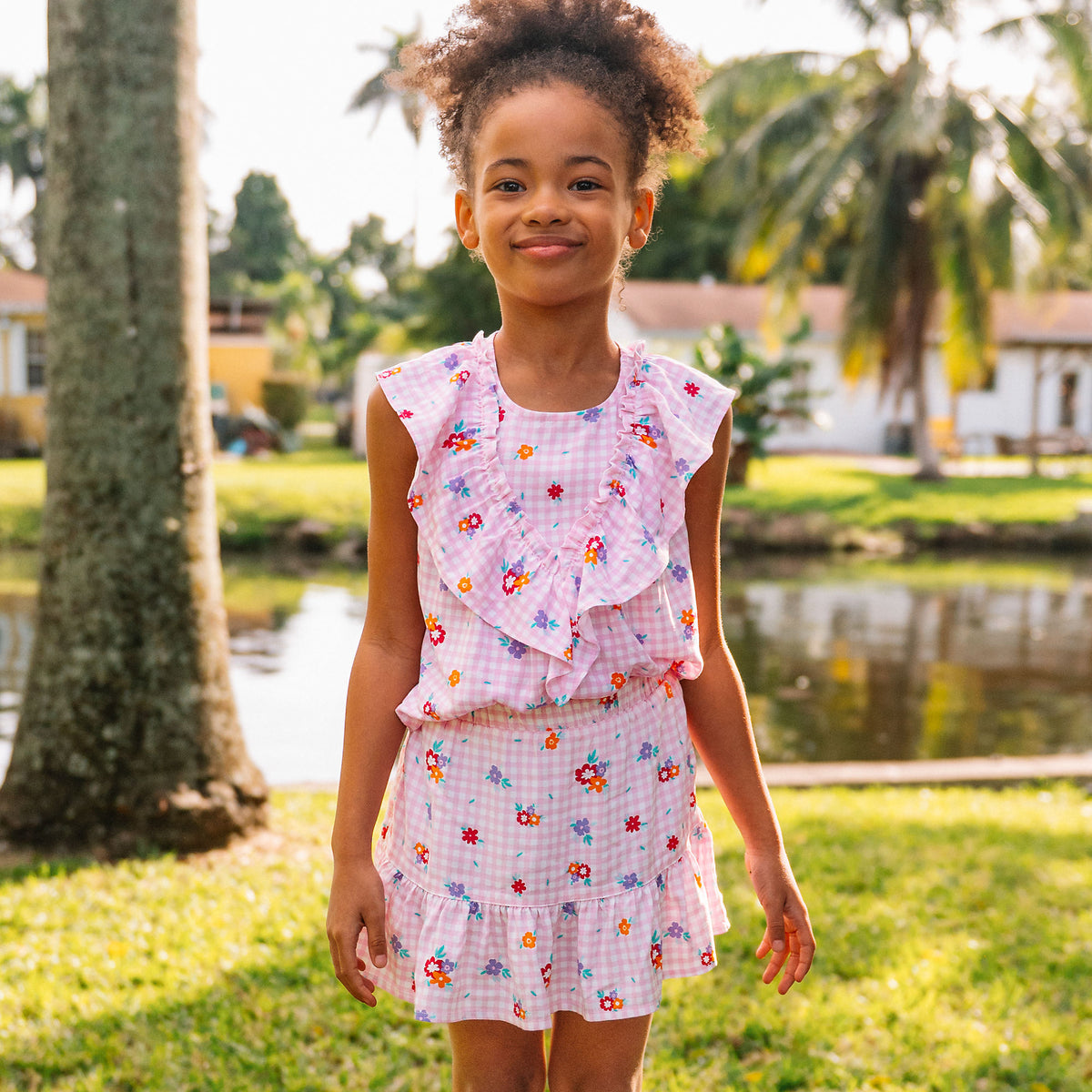 Girls Breezy Woven Skort