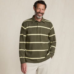 Men's Tall Long Sleeve Rugged Rugby Polo