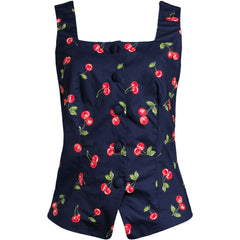 Women's Plus Size Poplin Square Neck Vest