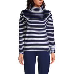 Women's Long Sleeve Waffle Funnel Neck Top