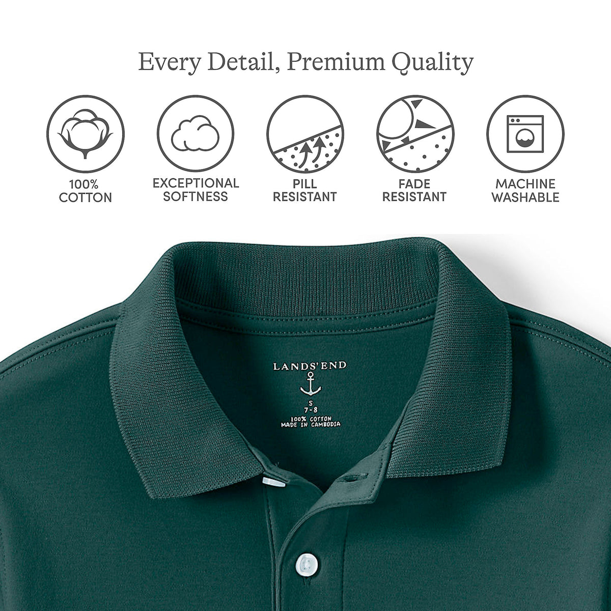 School Uniform Women's Tall Long Sleeve Interlock Polo Shirt