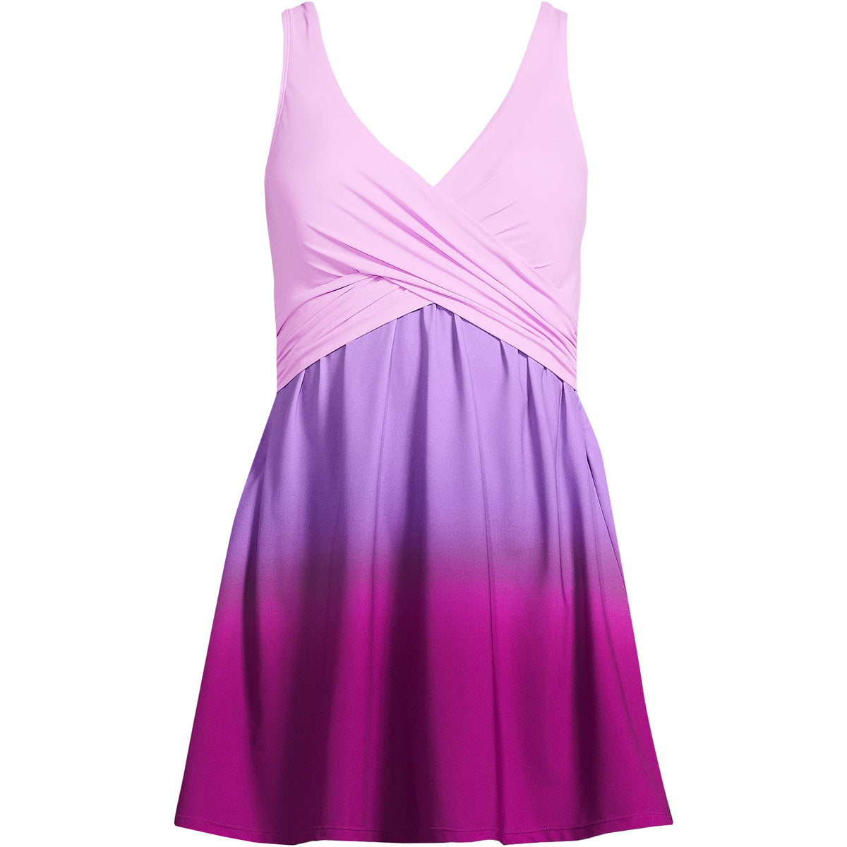 Women's Plus Size New SlenderSuit Wrap Swim Dress Swimsuit Print