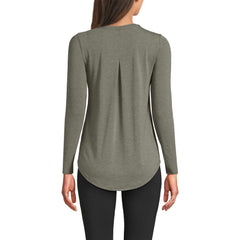 Women's Petite Long Sleeve Cooling Performance Tunic Tee