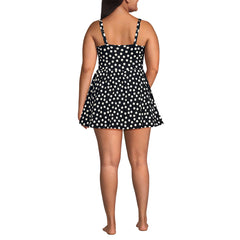 Women's Plus Size New SlenderSuit Wrap Swim Dress Swimsuit Print