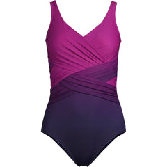 Women's D-Cup New SlenderSuit Wrap One Piece Swimsuit