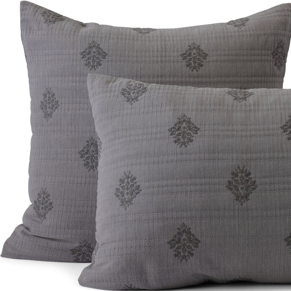 Embroidered Matelasse Pillow Sham
