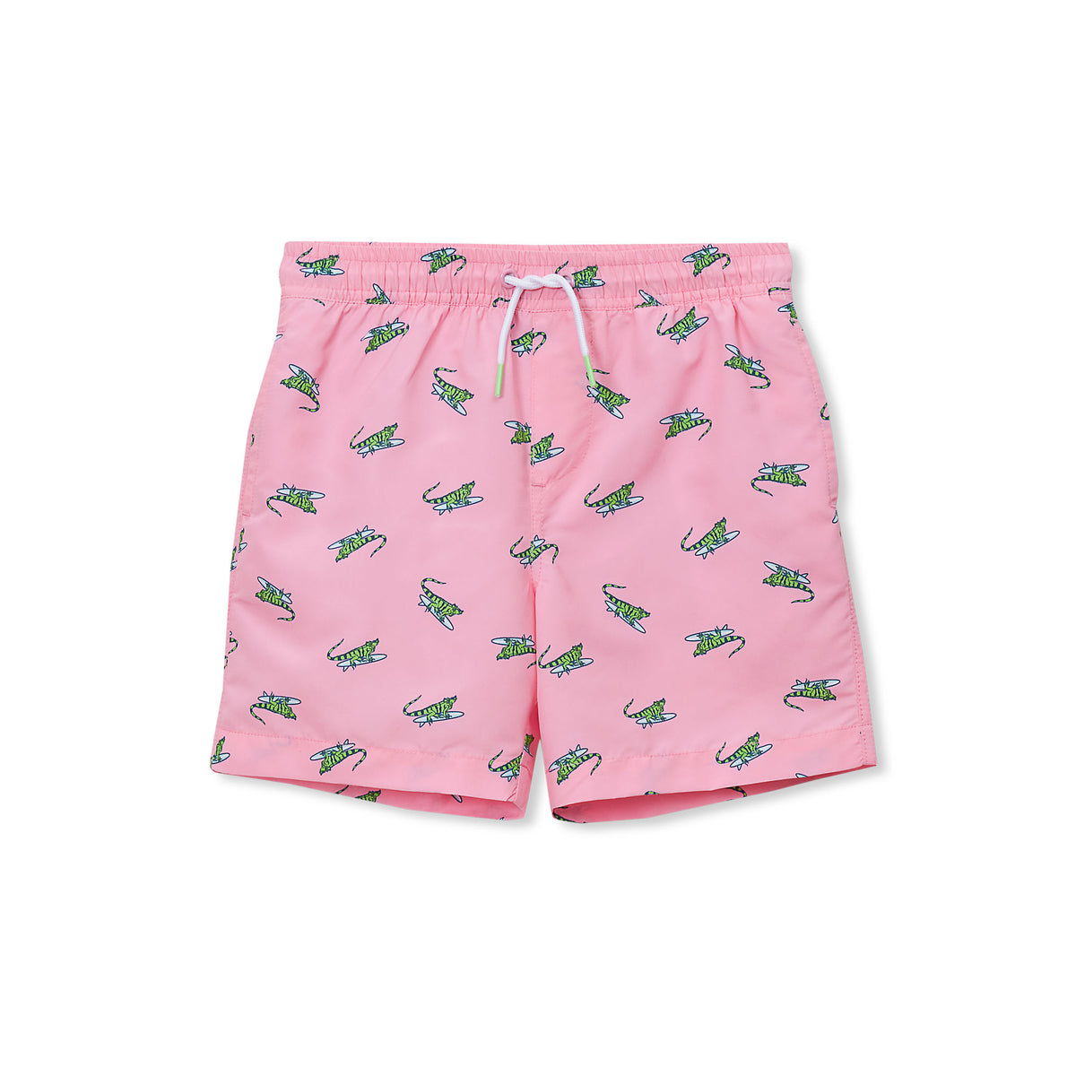 Boys Chlorine Resistant 5in Swim Trunks with Mesh Liner