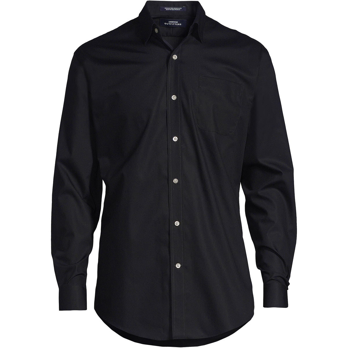School Uniform Men's Big and Tall Long Sleeve Straight Collar Broadcloth Dress Shirt