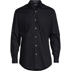 Men's Long Sleeve Straight Collar Broadcloth Dress Shirt