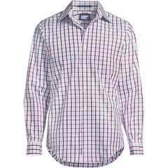 School Uniform Men's Tailored Fit Straight Collar Patterned Broadcloth Shirt