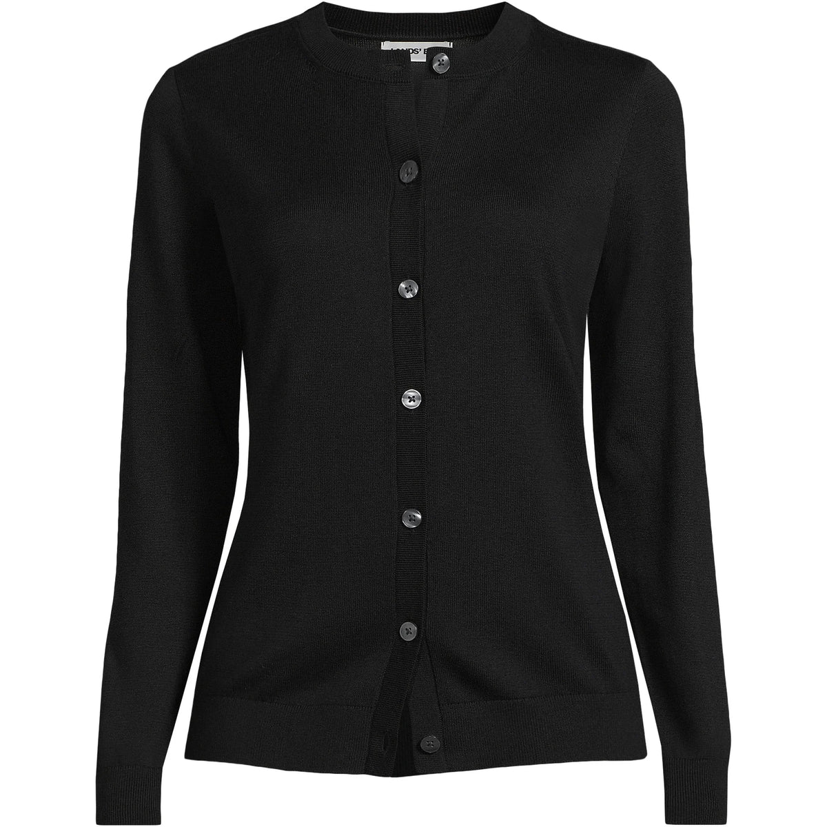 Women's Plus Cotton Modal Crew Neck Cardigan Sweater