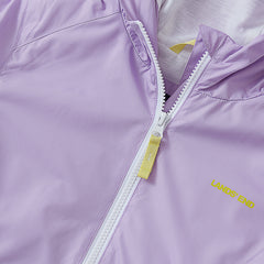 Girls Hooded Water Resistant Rain Jacket
