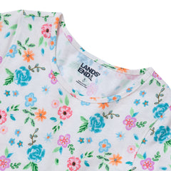 Girls Short Sleeve Gathered Waist Jersey Dress