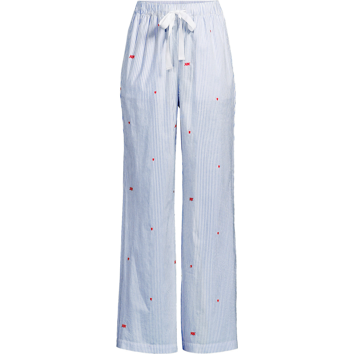 Women's Poplin Wide Leg Sleep Pants